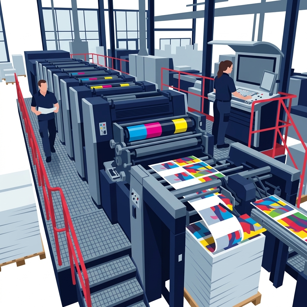 Commercial Offset Printing Press Plant